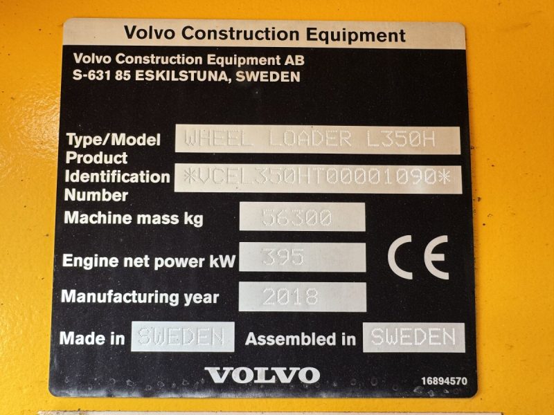 Volvo L350H 2018 - Image 3
