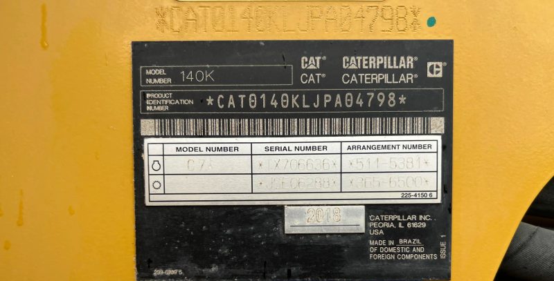 Caterpillar 140K  2018 - Image 18